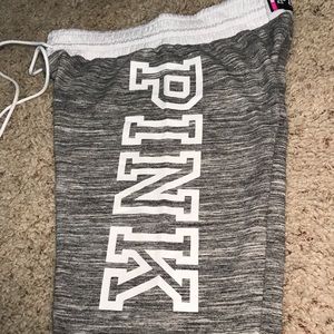 VS Pink | heather grey joggers